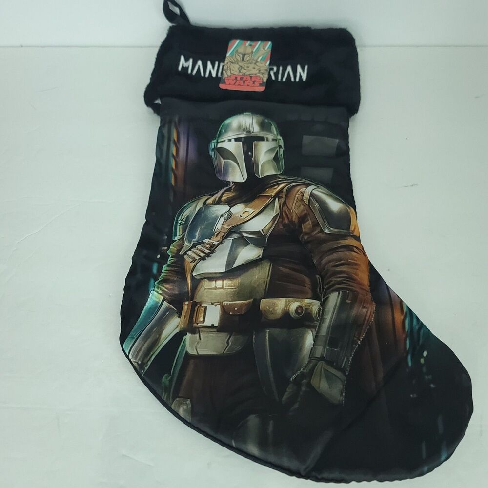 Star Wars Disney The Mandalorian Kurt S. Adler 17-Inch Christmas Stocking New